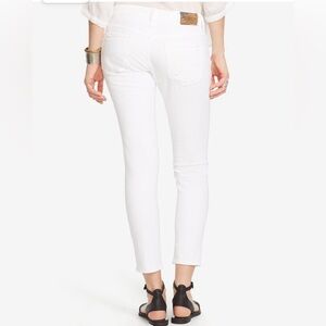 RALPH LAUREN Denim and Supply Crop Skinny Jeans Size 32 White